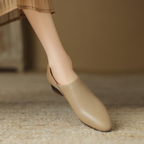 Luxurious Handcrafted Leather Women's Shoes: Elegant Craftsmanship(Easn20181557)