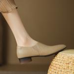 Luxurious Handcrafted Leather Women's Shoes: Elegant Craftsmanship(Easn20181557)