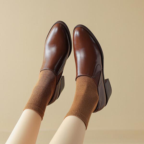 Exquisite Handcrafted Leather Women’s Shoes for Timeless Elegance(Easn20181509)