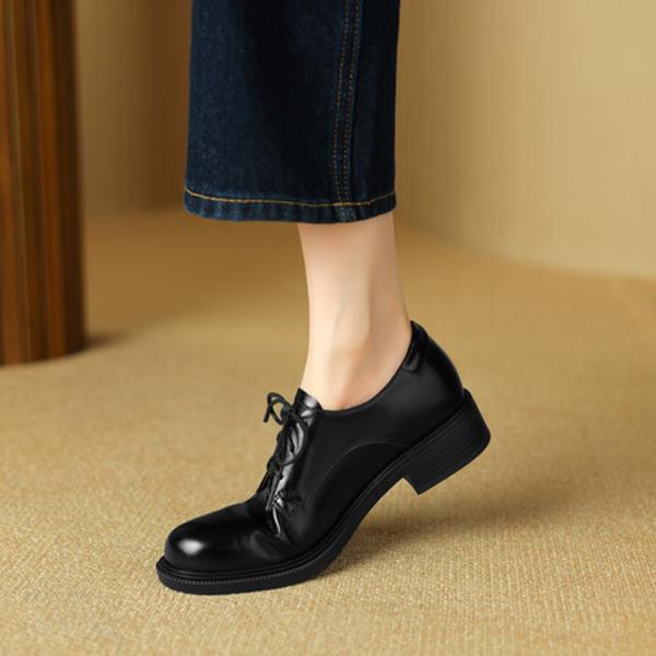 Handcrafted Genuine Leather Women's Shoes: Luxurious Elegance Unveiled(Easn20181536)