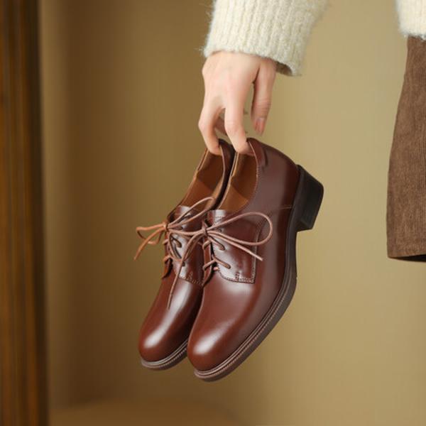 Handcrafted Genuine Leather Women's Shoes: Luxurious Elegance Unveiled(Easn20181536)