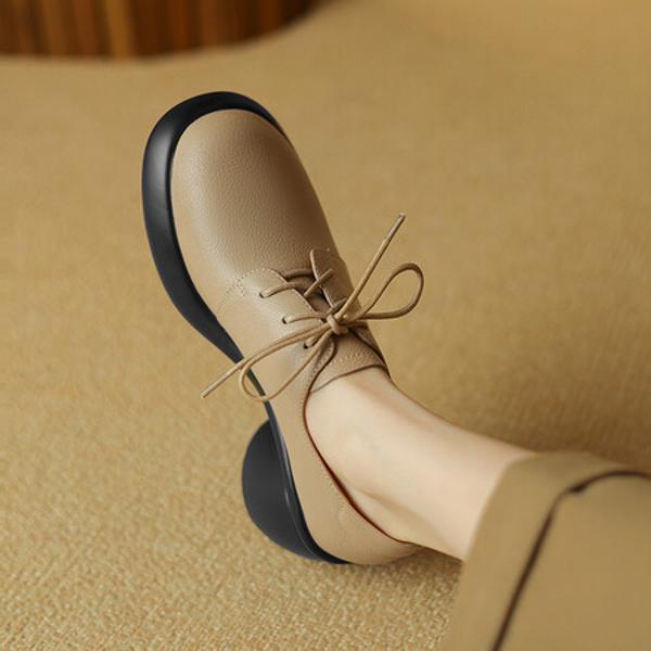 Handcrafted Genuine Leather Women’s Shoes: Elegance Redefined(Easn20181565)