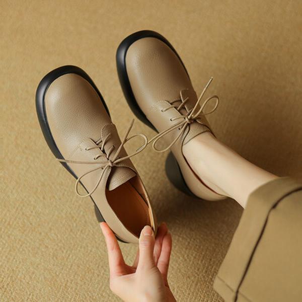 Handcrafted Genuine Leather Women’s Shoes: Elegance Redefined(Easn20181565)