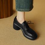 Handcrafted Genuine Leather Women’s Shoes: Elegance Redefined(Easn20181565)