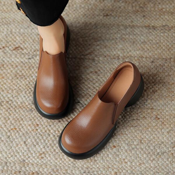 Exquisite Handcrafted Genuine Leather Women's Shoes: Luxurious Elegance Redefined(Easn20181580)