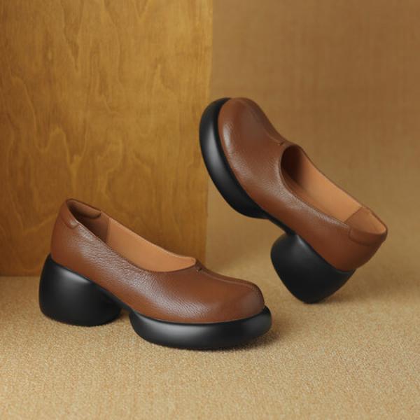 Handcrafted Luxurious Leather Women’s Shoes: Elegance in Every Stitch(Easn20181579)