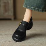 Handcrafted Luxury Leather Women's Shoes - Elegant Artistry & Quality(Easn20181581)