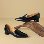 Handcrafted Genuine Leather Women's Shoes: Elegance Meets Luxury Quality(Easn20181519)