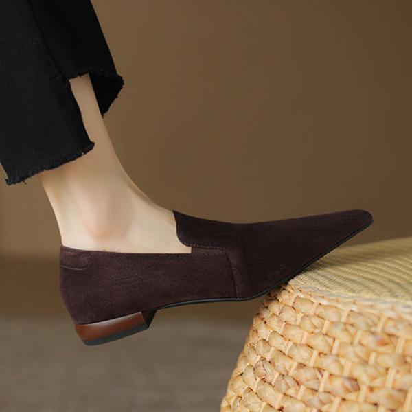 Exquisite Handcrafted Genuine Leather Women's Shoes for Elegant Luxury(Easn20181585)