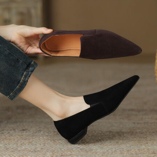 Exquisite Handcrafted Genuine Leather Women's Shoes for Elegant Luxury(Easn20181585)