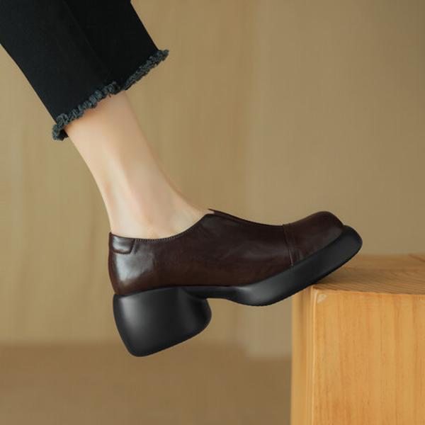 Exquisite Handmade Leather Women's Shoes: Elevate Your Elegance with Luxury Craftsmanship(Easn20181583)