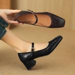 Exquisite Handmade Leather Women's Shoes for Timeless Elegance(Easn20181587)