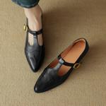 Handcrafted Luxury Leather Women's Shoes(Easn20181590)