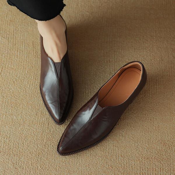 Handcrafted Genuine Leather Women's Shoes: Elegant, Luxurious, and Exquisite Craftsmanship(Easn20181591)