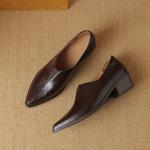 Handcrafted Genuine Leather Women's Shoes: Elegant, Luxurious, and Exquisite Craftsmanship(Easn20181591)