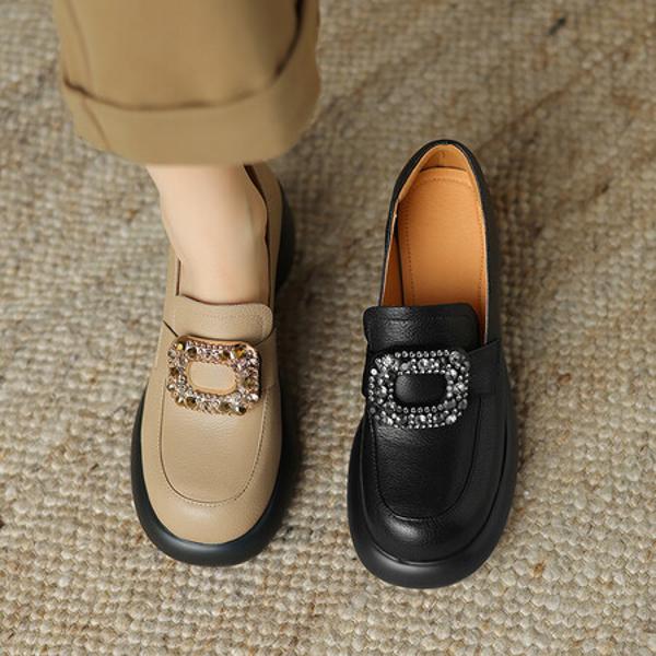 Handcrafted Leather Women's Shoes: Luxurious Elegance & Superior Craftsmanship(Easn20181598)