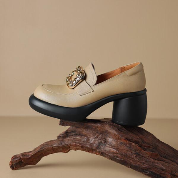 Handcrafted Leather Women's Shoes: Luxurious Elegance & Superior Craftsmanship(Easn20181598)