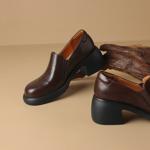 Handcrafted Genuine Leather Women's Shoes: Luxury, Elegance, and Artisanal Quality(Easn20181599)