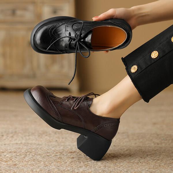 Exquisite Handmade Genuine Leather Women's Shoes: A Touch of Luxury and Elegance(Easn20181612)