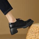 Exquisite Handcrafted Leather Women's Shoes: Elegance and Luxury Redefined(Easn20181613)