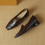 Handcrafted Luxury Genuine Leather Women's Shoes: Elegance in Every Stitch(Easn20181607)