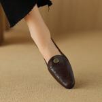 Handcrafted Luxury Genuine Leather Women's Shoes: Elegance in Every Stitch(Easn20181607)