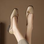 Handcrafted Leather Women's Shoes: Exquisite Quality, Luxurious Elegance.(Easn20181811)