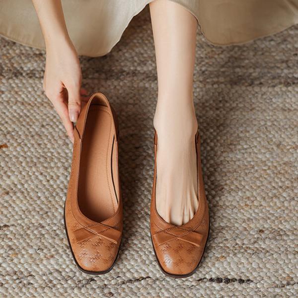 Handcrafted Luxury Genuine Leather Women's Shoes: Elegance in Every Detail(Easn20181812)