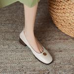 Handcrafted Luxurious Leather Women's Shoes: Exquisite Quality & Elegance(Easn20181815)