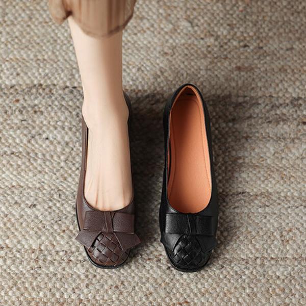 Exquisite Handcrafted Leather Women's Shoes - Luxurious Elegance(Easn20181823)