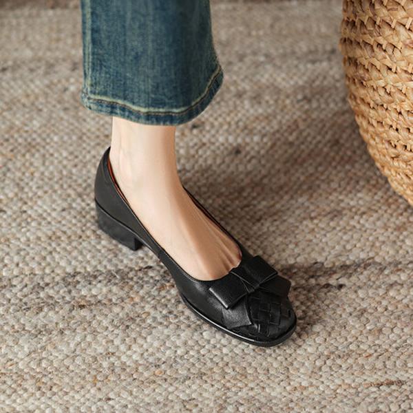 Exquisite Handcrafted Leather Women's Shoes - Luxurious Elegance(Easn20181823)