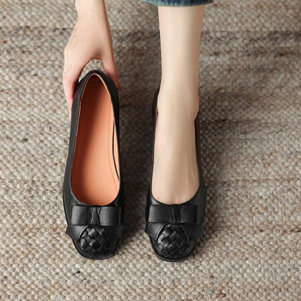 Exquisite Handcrafted Leather Women's Shoes - Luxurious Elegance(Easn20181823)