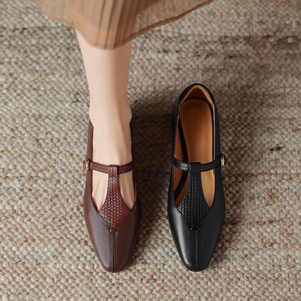 Handcrafted Luxury Leather Women's Shoes: Elegance Redefined(Easn20181818)