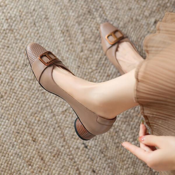 Exquisite Handmade Leather Women's Shoes: Luxury Craftsmanship & Elegance(Easn20181833)