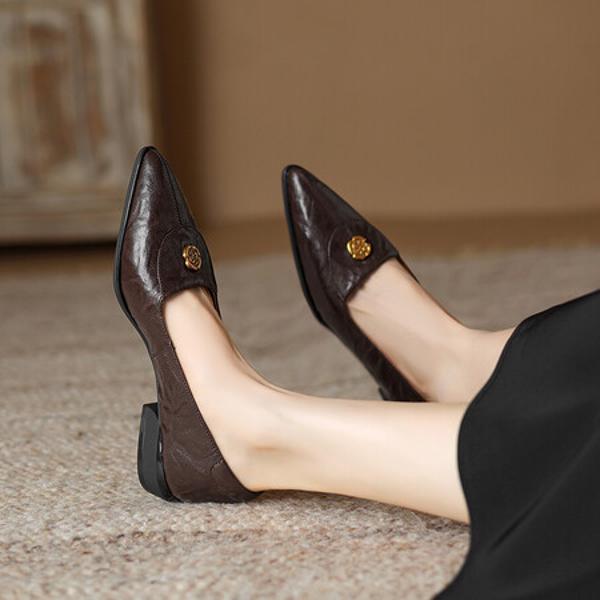 Exquisite Handcrafted Leather Women's Shoes(Easn20181831)