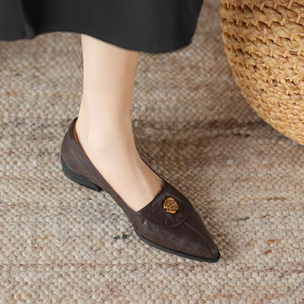Exquisite Handcrafted Leather Women's Shoes(Easn20181831)