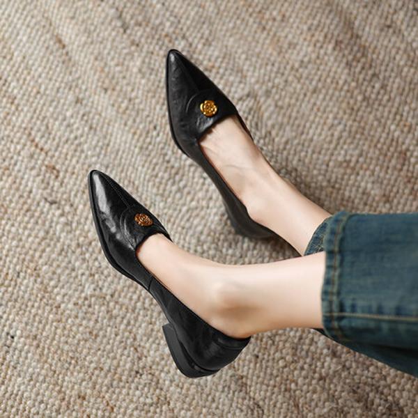 Exquisite Handcrafted Leather Women's Shoes(Easn20181831)