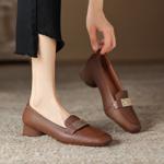 Elegant Handcrafted Leather Women's Shoes - Luxury Craftsmanship(Easn20181857)