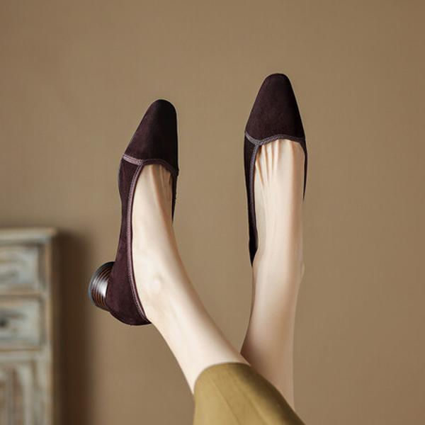 Handcrafted Luxury Leather Women's Shoes - Timeless Elegance(Easn20181859)