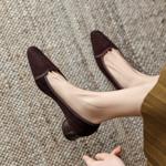 Handcrafted Luxury Leather Women's Shoes - Timeless Elegance(Easn20181859)