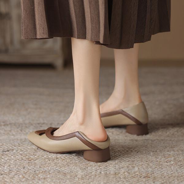 Handcrafted Genuine Leather Women's Shoes: Exquisite Quality & Timeless Elegance(Easn20181868)