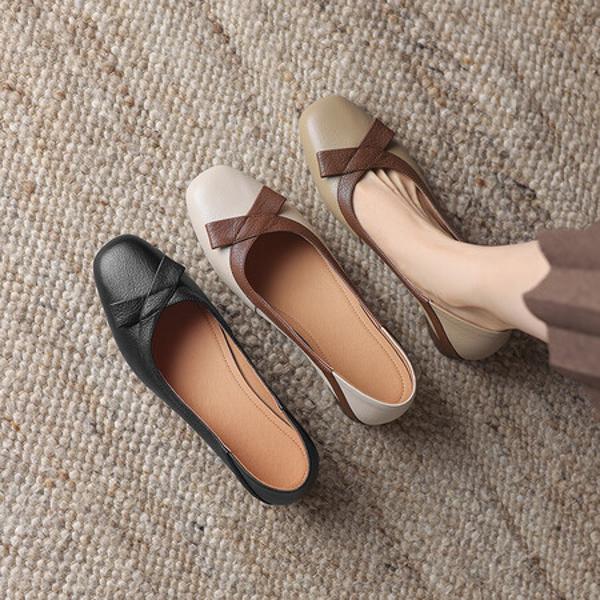 Handcrafted Genuine Leather Women's Shoes: Exquisite Quality & Timeless Elegance(Easn20181868)