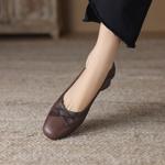 Exquisite Handcrafted Leather Women's Shoes - Luxury Elegance(Easn20181867)