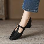 Elegant Handcrafted Genuine Leather Women's Shoes of Exquisite Quality(Easn20181873)