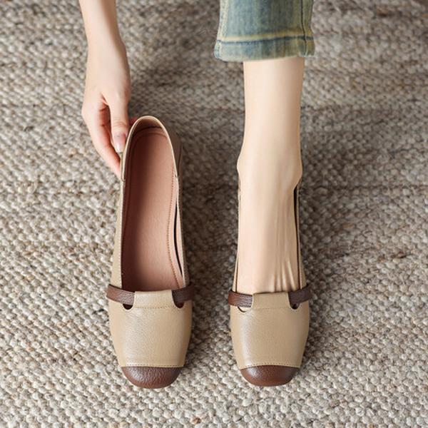 Handcrafted Genuine Leather Women's Shoes: Luxurious Elegance(Easn20181877)