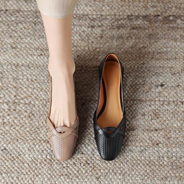 Exquisite Handcrafted Leather Women’s Shoes: Luxury & Elegance(Easn20181875)