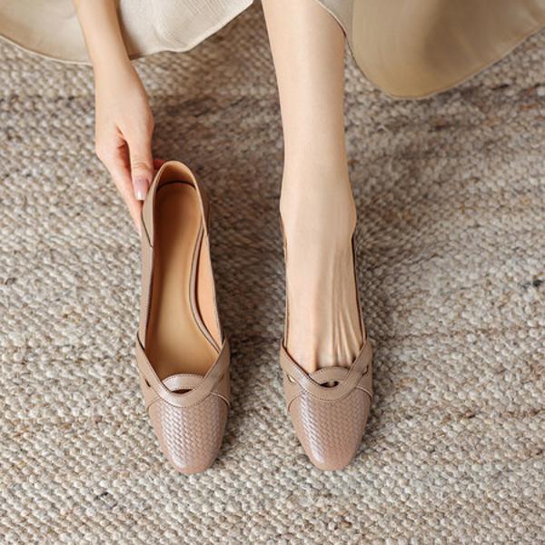 Exquisite Handcrafted Leather Women’s Shoes: Luxury & Elegance(Easn20181875)