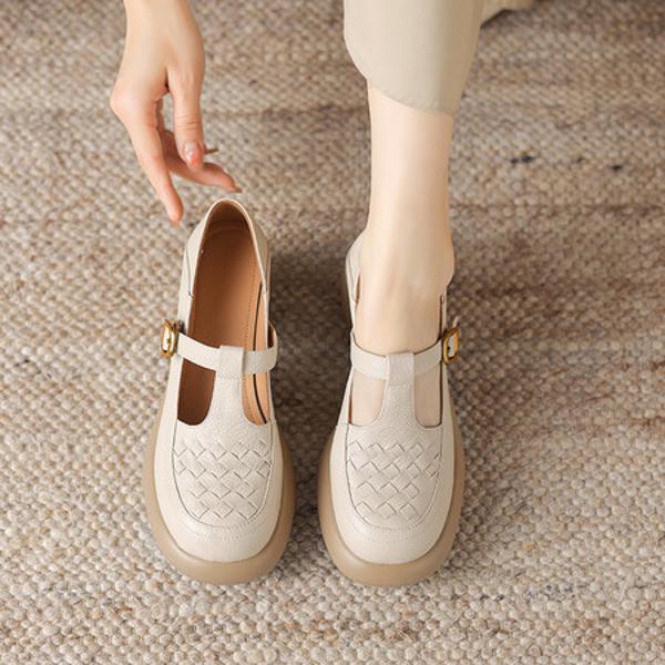 Handcrafted Luxury Leather Women's Shoes: Elegance Meets Artistry(Easn20181836)