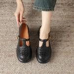 Handcrafted Luxury Leather Women's Shoes: Elegance Meets Artistry(Easn20181836)