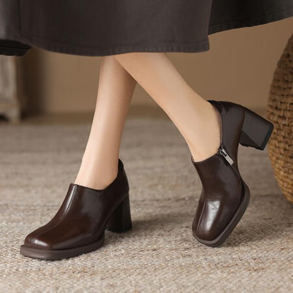 Handcrafted Luxury Leather Women’s Shoes: Elegant Artistry & Quality(Easn20181863)